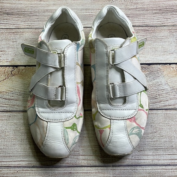 Coach Kyrie Signature Elastic Strap Slip On Sneakers - Picture 2 of 9